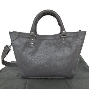 Balenciaga Bag Handbag Neo Shoulder Gray Leather Classic